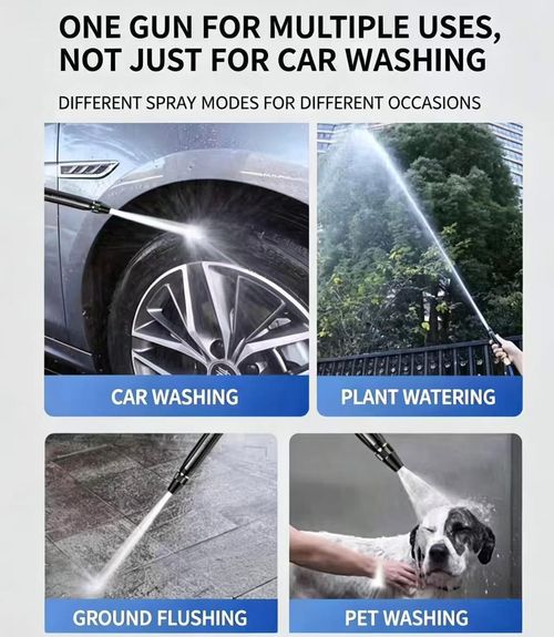 Upgrade Home High Pressure Car Wash Water Gun, 2026 New Adjustable Booster High Pressure Hose Nozzle，Adjustable Spray Patterns, for Watering Plants and Vegetables, and Car Washing