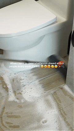 3-in-1 Floor Scrub Brush with Adjustable Durable Long Handle - 360°Rotating Scraper, Heavy-Duty Stiff Bristles, Scrubber Squeegee Combo for Faster Clean, Bathroom, Patio - Multifunctional Home Care Supplies Broom,home decor