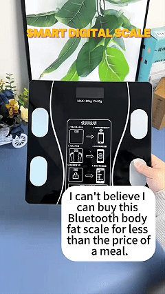 Intelligent Body Fat Scale, a Simple and Practical Digital Scale That can be Connected to a Mobile Digital Bathroom Scale to Display BMI, Body Fat, Muscle Mass, and Durable Weight Scale