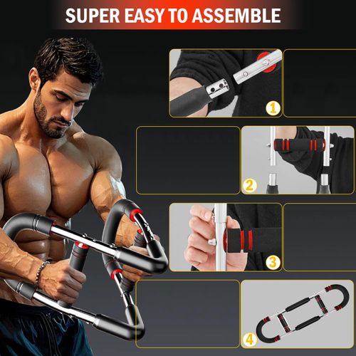Twister Arm Trainer, Chest Workout Equipment, Portable Home Equipment,Adjustable Chest Trainer for Upper Body.Forearm,Triceps & Chest Workout.Self-Use or Gift.For Men & Women