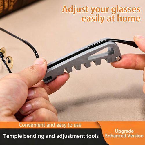 2PCS Eyeglass Frame Adjustment Tool, Eyeglass Frame Bender & Temple Arm Repair Tool, Professional Glasses Adjustment Kit for DIY Glasses Repair at Home