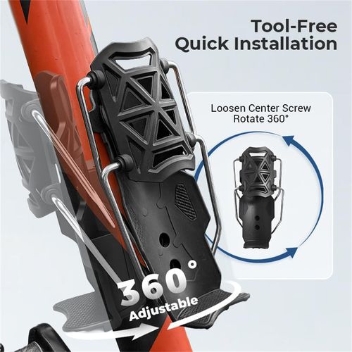 Adaptive Cycling & Motorcycle Cup Holder – Universal Bike/ATV/Boat Drink Mount, 360° Rotation Fit