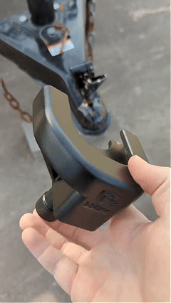 Trailer Coupler Lock Kit (2-5/16in Trailers) - Anti-Theft Steel, Heavy Duty Anti-Theft Lock for RV, Camper, Trailer, Boat & Caravan. Reinforced Solid Steel Build, Weatherproof.