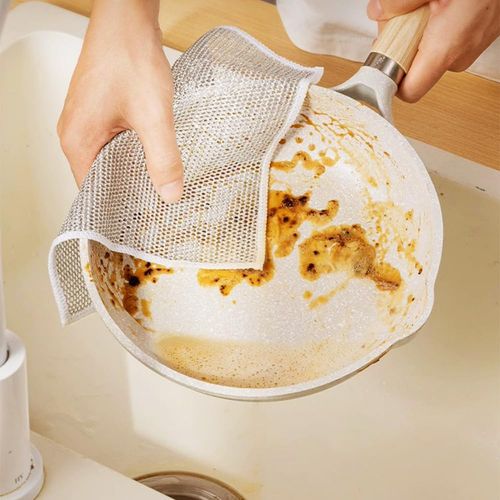 2026 Upgraded Multipurpose Wire Dishwashing Rags, Metal Wire Dishwashing Cloths Towels Scrubs Cleans, Wet and Dry Wire Dishwashing Rags Non-Scratch Wire Dishcloth for Dishes, Sinks (20 Pack)