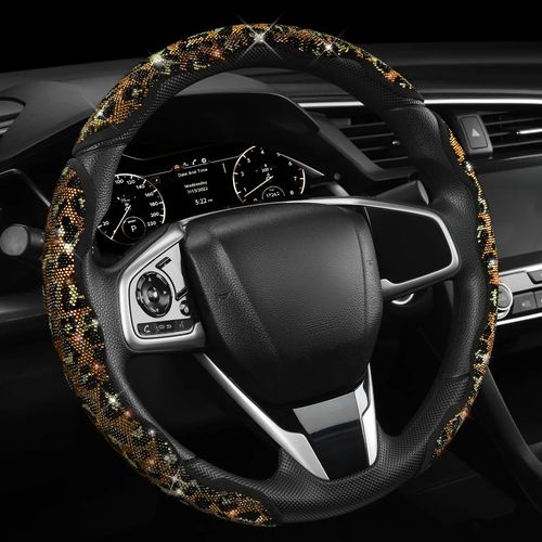 Car Bling Steering Wheel Cover,  Leopard , Anti-Slip