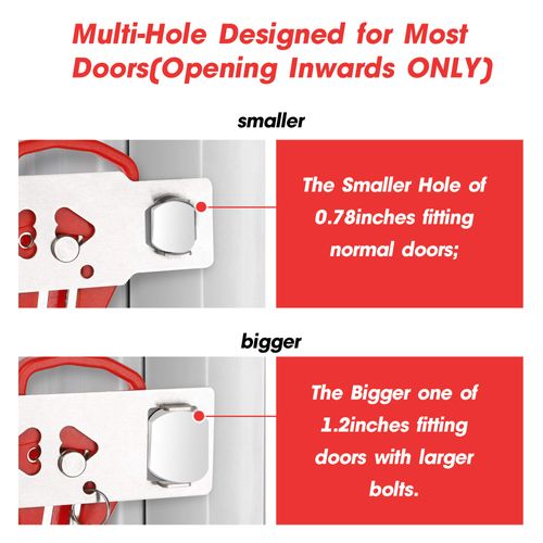Portable Door Lock, Hotel Travel Door Lock Security for Home,Hotel Safety Device for Door Security, Portable Lock for Hotel Room, Apartment, College Dorm and Travel