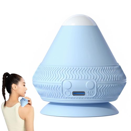 Heating & Vibrating Massage Ball for Back with Suction Cup, Electric Fascia Muscle Relief Ball for Back, Neck, Shoulder, Body Relaxation
