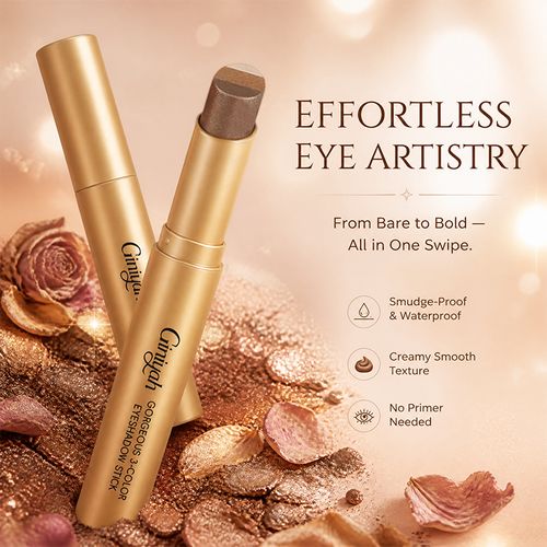 3 Color Eyeshadow Stick，New Long Lasting & Waterproof Creamy Eye Shadow，Portable Glitter shadow for Women，Smudge-Proof Long Lasting，Shimmer shadow for Day and Night