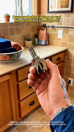 Manual Nose Hair Trimmer for Men & Women – No Battery,Nose Hair Clippers for Men & Women, Nasal Trimmer & Ear Hair Remover, Stainless Steel Eyebrow Tool, Professional Grade
