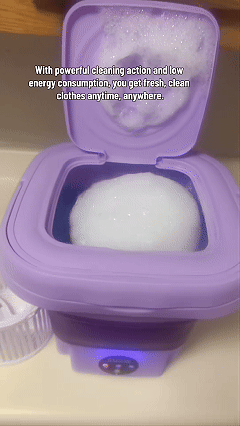 Washer Machine 8L Portable Washing Mini Foldable Sock Underwear Panties Retractable Household Washing Machine with Spinning Dry Washing Machine