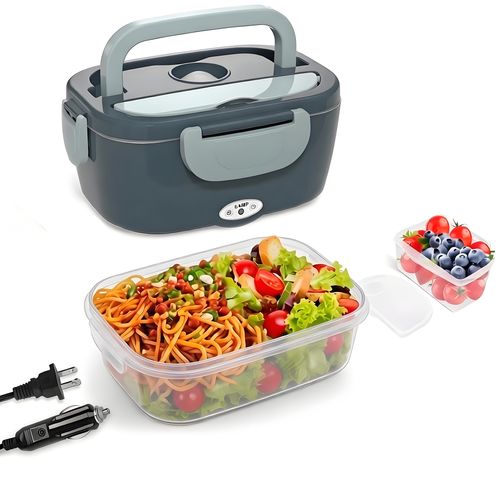 Electric Lunch Box Food Heater - Leakproof Portable Food Warmer heated lunch box for adults for Car/Home/Truck with 1.5L Removable Stainless Steel Container