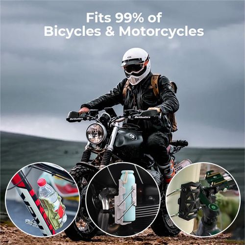 Adaptive Cycling & Motorcycle Cup Holder – Universal Bike/ATV/Boat Drink Mount, 360° Rotation Fit
