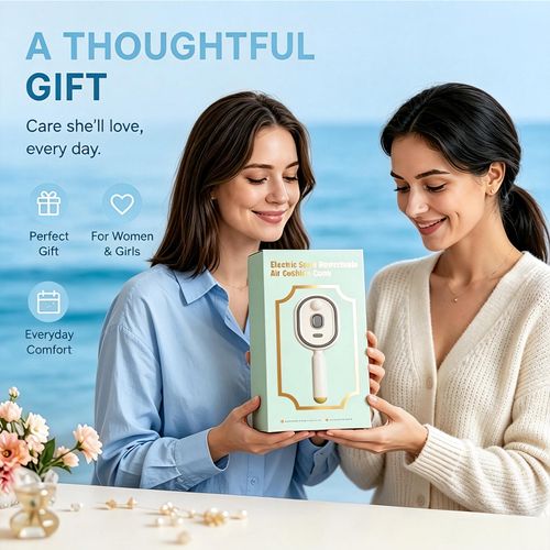 2026 Upgrade Electric Spray Air Cushion Massage Comb, 5-in-1 Self-Cleaning Steam Brush for Hair, Anti-Tangle Gloss Detangling Air Cushion Brush for Dry Frizzy Long Short Women Hair