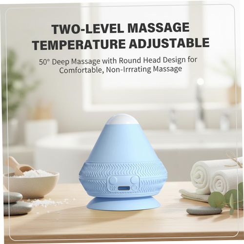Heating & Vibrating Massage Ball for Back with Suction Cup, Electric Fascia Muscle Relief Ball for Back, Neck, Shoulder, Body Relaxation