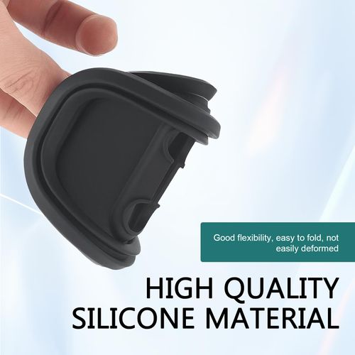 8 PCS Door Latch Lock Covers, Silicone Door Latch Protective Cover, Self-Adhesive Anti-Rust Noise Dampers Car Door Protector, Universal for Most Cars, Trucks, SUVs (Black)