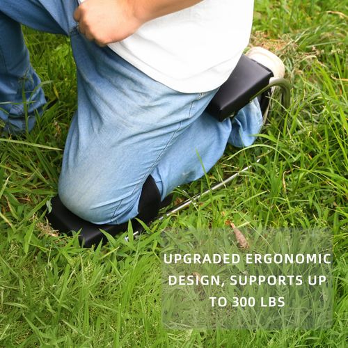 Ergonomic Knee Seat, Kneeler Seat for Gardening Farm Work - Optimal Knee Protection, Ankle Support, Durable Thick Kneeling Pad & Galvanized Steel