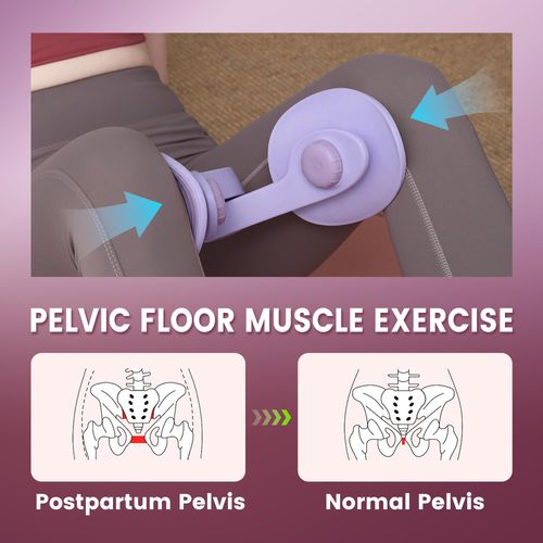 Inner Thigh Exerciser, Thigh Trainer & Pelvic Floor Exercise Devices for Women and Men, Hip Glute & Leg Toner, Non-Slip Stable Design Home Gym Equipment for Home Workout