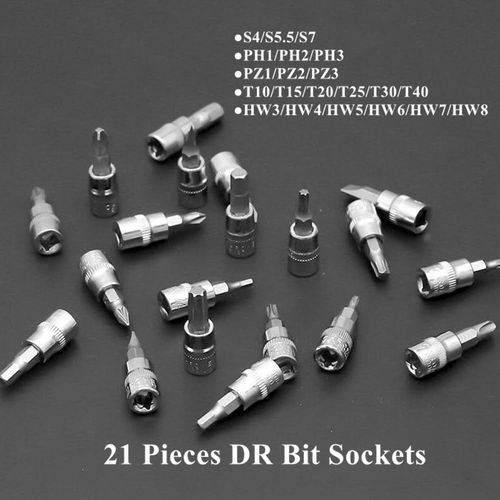 46PCS Socket Ratchet Wrench Set, 1/4 Inch Drive Small Tool Set with Screwdriver Bit Sockets Extension Bar and Storage Case, Metric Socket Set for Car Repair and Home Use
