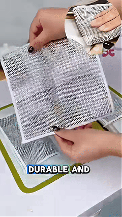 2026 Upgraded Multipurpose Wire Dishwashing Rags, Metal Wire Dishwashing Cloths Towels Scrubs Cleans, Wet and Dry Wire Dishwashing Rags Non-Scratch Wire Dishcloth for Dishes, Sinks (20 Pack)