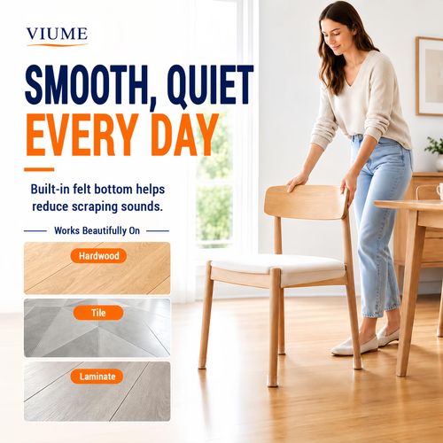 24 Pcs Chair Leg Floor Protectors for Hardwood Floors Round, Silicone Chair Leg Covers with Felt Pads, Protect Wood Tile Floors, Anti-Scratch and Reduce Noise