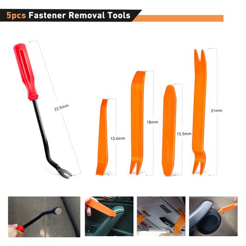 Car Push Retainer Clips & Auto Fasteners Assortment Popular Sizes Nylon Bumper Fender Rivets, 975Pcs Clips+ Remover