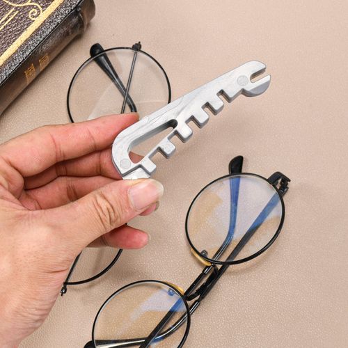 2PCS Eyeglass Frame Adjustment Tool, Eyeglass Frame Bender & Temple Arm Repair Tool, Professional Glasses Adjustment Kit for DIY Glasses Repair at Home