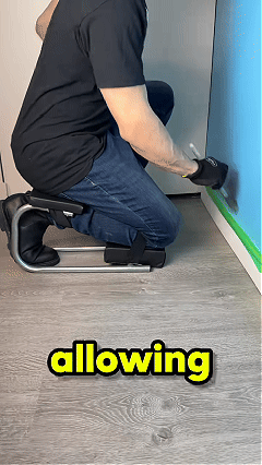 Ergonomic Knee Seat, Kneeler Seat for Gardening Farm Work - Optimal Knee Protection, Ankle Support, Durable Thick Kneeling Pad & Galvanized Steel