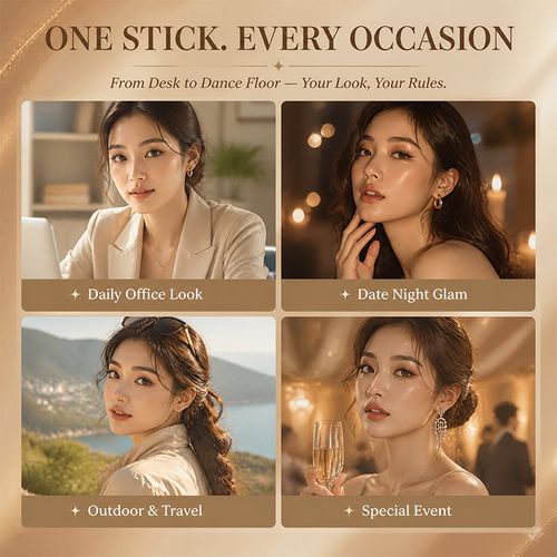 3 Color Eyeshadow Stick，New Long Lasting & Waterproof Creamy Eye Shadow，Portable Glitter shadow for Women，Smudge-Proof Long Lasting，Shimmer shadow for Day and Night