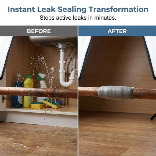500g Steel Reinforced Epoxy Putty, Easy Operation, High Strength & Strong Adhesion, Excellent Restoration, Waterproof Heat Resistant Drillable, Permanent Repair Putty for Metal Wood Ceramic Concrete Plastic PVC Pipe Leaks Cracks Holes & Broken Parts fat