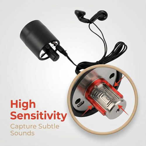 Sound Amplifier, Water Leakage Detection, Enhanced Microphone Audio Ear Listening Device Amplifier Voice Listen Detector Through Wall Door Voice Tool for Pipe Water Oil Leakage