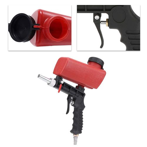 Air Sandblasting Gun Pneumatic Sand Tool 90PSI for Metal Removal Paint Stripping