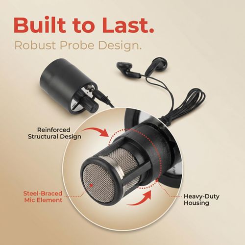 Sound Amplifier, Water Leakage Detection, Enhanced Microphone Audio Ear Listening Device Amplifier Voice Listen Detector Through Wall Door Voice Tool for Pipe Water Oil Leakage