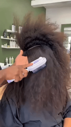 2026 Upgrade Electric Spray Air Cushion Massage Comb, 5-in-1 Self-Cleaning Steam Brush for Hair, Anti-Tangle Gloss Detangling Air Cushion Brush for Dry Frizzy Long Short Women Hair