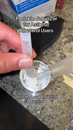 Smart Portable Rechargeable Nebulizer, Quiet Fine Mist with Display Timer