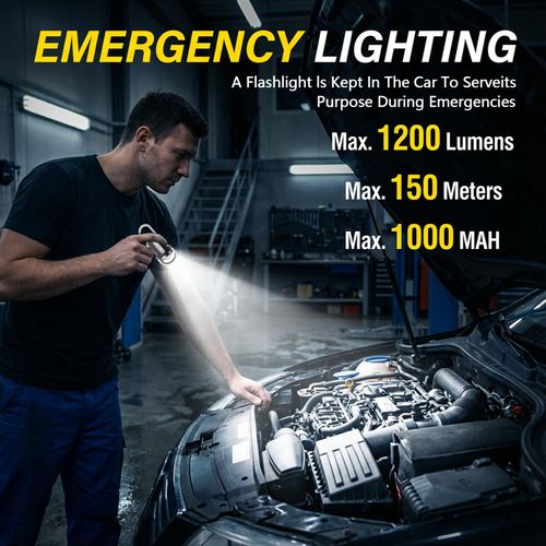 Rechargeable Keychain Flashlight, 800 Lumens 7 Light Modes | Waterproof EDC mini flashlight & COB work light with red-blue strobe. Bright light for hiking, searching and camping.