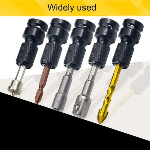 2 PCS Electric Wrench Converter | 1/2" Square Drive to 1/4" Hex Socket Adapter for Impact & Air Wrench, Quick release | Chuck adapter | Ratchet, Wrench & Impact Tool Compatible