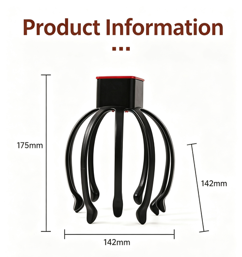 Electric Octopus Claw Scalp Massager Stress Relief Therapeutic Head Scratcher Stress Relief and Hair Stimulation