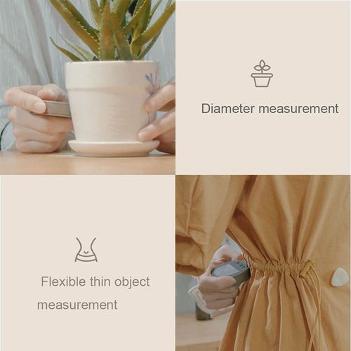324 Ft Electronic Digital Tape Measure with LCD Display Digital Ruler Rechargeable Small Smart Rolling Measuring Tool for Flat Curved Diameter Odd Shape Ideal Surprise for You
