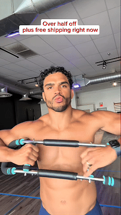 Twister Arm Trainer, Chest Workout Equipment, Portable Home Equipment,Adjustable Chest Trainer for Upper Body.Forearm,Triceps & Chest Workout.Self-Use or Gift.For Men & Women