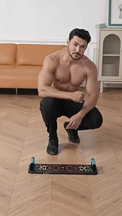 Solid Push Up Board 15 in 1 Home Workout Equipment Multi-Functional Pushup Stands System Fitness Floor Chest Muscle Exercise Professional Equipment Burn Fat