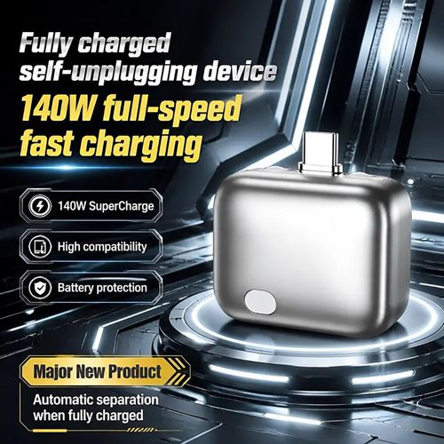140W Smart Auto Stop Charger with Physical Cut-Off, Fully Charged Separator, USB-C Fast Charging Power Splitter Adapter Auto Disconnect Charging Cable Protector, Phone Tablet Overcharge Protection