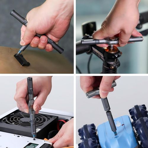 24 in 1 Magnetic Screwdriver Set, DIY Ratchet Mini Removable Self-Assembly Precision Screwdriver Tool Kit, Magnetic DIY Precision Tool Kit with Variety Head Styles for PC/Mobile/Watch/Bicycle