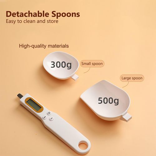 Digital Measuring Spoon Electronic Scale Spoon Weighing for Food Coffee Powder Tea Ingredients Spice Kitchen Gram Measuring Spoons High Precision 0.1g Mothers Day Gifts Baking