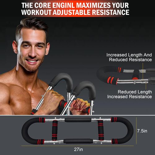 Twister Arm Trainer, Chest Workout Equipment, Portable Home Equipment,Adjustable Chest Trainer for Upper Body.Forearm,Triceps & Chest Workout.Self-Use or Gift.For Men & Women