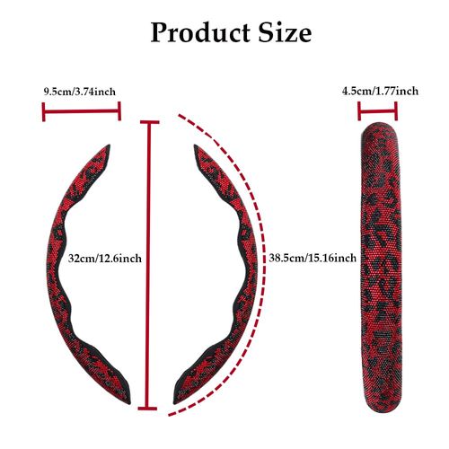 Car Bling Steering Wheel Cover,  Leopard , Anti-Slip