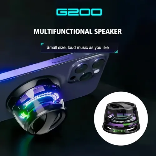 Boombox Goals Alert! 🚨 Immerse yourself in rich sound & deep bass with our magnetic Bluetooth speaker! ✨ Dynamic RGB Lighting for the ultimate vibe. Connect two speakers for stereo perfection or attach anywhere with 9 powerful magnets! Water-resistant, rugged and ready for outdoor adventures.  6-7 hours of nonstop beats await... Get yours now and turn up the fun! 👇