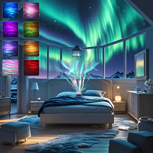 Colorful LED romantic starry sky 360 rotating starry sky light birthday gift USB interface starry sky