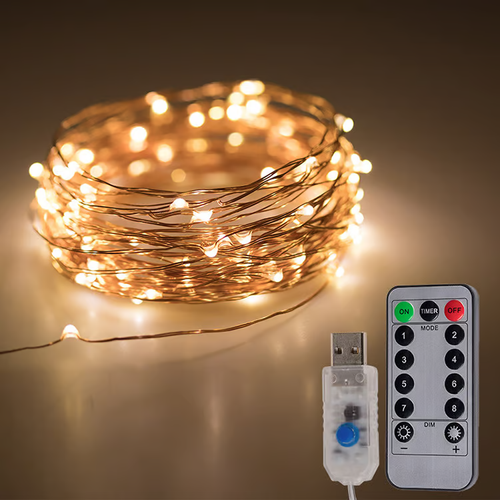 USB remote control copper wire light string
