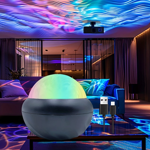 Colorful LED romantic starry sky 360 rotating starry sky light birthday gift USB interface starry sky
