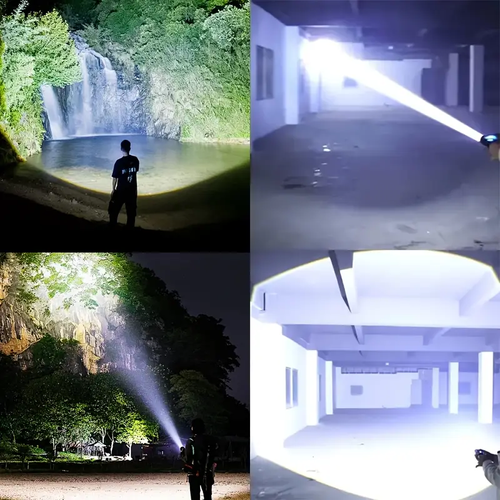 Large LED Flashlight with Adjustable Focus